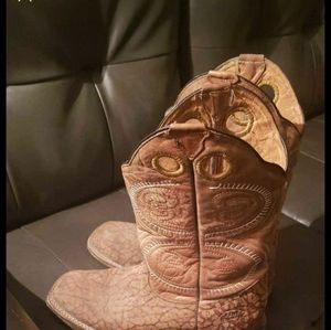 White Diamond Cowboy Boots Size 7